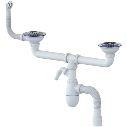 B731V, B731VP - for double sink, round overflow, universal