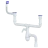 B740V, B740VP - for double sink, square overflow, universal