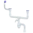 B740V, B740VP - for double sink, square overflow, universal