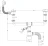 B740V, B740VP - for double sink, square overflow, universal