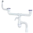 B741V - for double sink, round overflow, universal