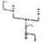 B741V - for double sink, round overflow, universal