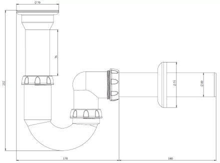 Y110 – waste, outlet pipe