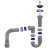 Y120 - waste, flexible outlet pipe