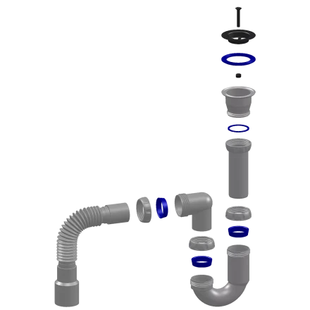 Y220 - waste, flexible outlet pipe