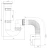 Y220 - waste, flexible outlet pipe