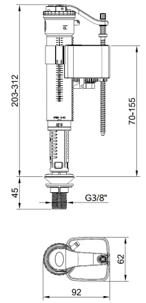 KAU-KL3/8 - Replacement kit, universal, dual-mode