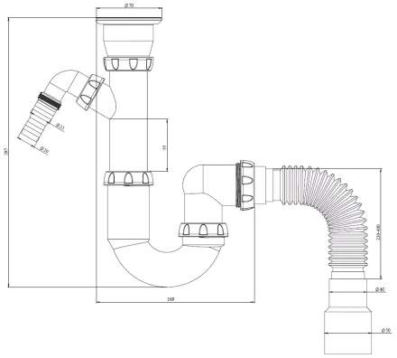 Y320V - connector for washing machine/dishwasher