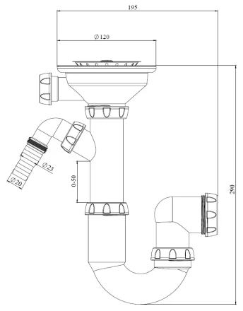 Y432V - without outlet