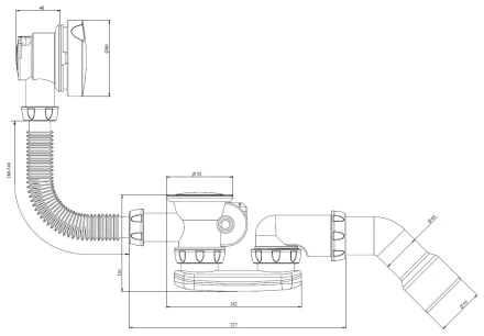 S101 – overflow filler, outlet pipe