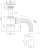 M220 - waste&amp;trap Ø32, flexible outlet pipe