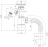 M320V - waste Ø32, connector for washing machine