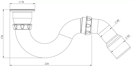 G31 - direct flow, outlet, waste pipe