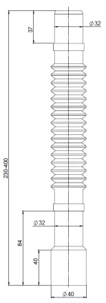 MD40 - flexible pipe 400 mm Ø32