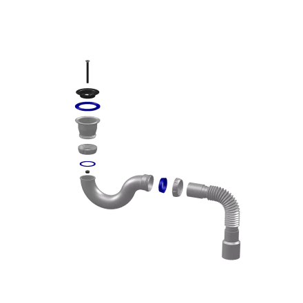 G32, G32P - direct flow, outlet, flexible pipe