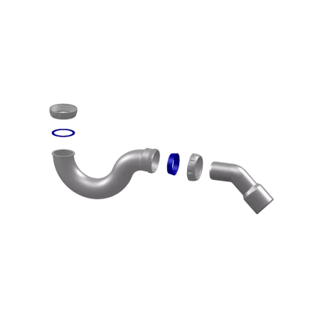 G41 - direct flow, without outlet, waste pipe