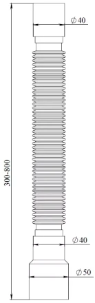 D80 - flexible pipe 800mm