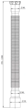 D125 - flexible pipe 1200 mm