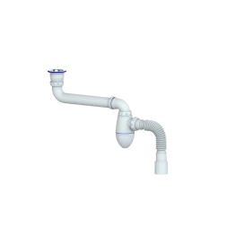 AC21 - trap for tulip, washbasin with scrolling outlet