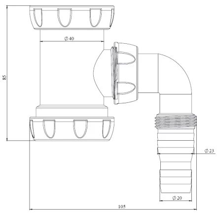 K150V - outlet for washing machine/dishwasher