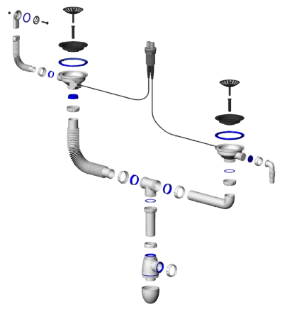 B710VK - for double sink-automatic