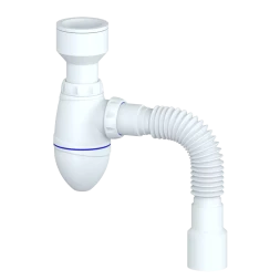 K225 - urinal bottle trap Ø50, flexible outlet pipe