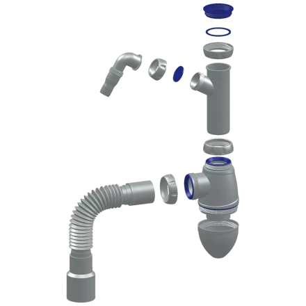 A520V - without waste, connector for washing machine