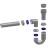 K310 - urinal bottle trap Ø40, outlet pipe Ø40