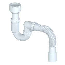 K325 - urinal bottle trap Ø50, flexible outlet pipe