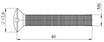 E10, E15 - stainless steel screw