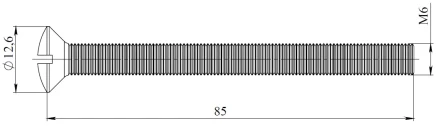 E10, E15 - stainless steel screw