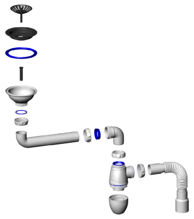 BC21 - for sink with screw-on drain
