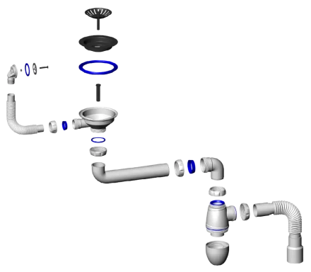BC23 - for sink with screw-on drain