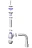 M222 - waste&amp;trap Ø32, flexible outlet pipe