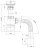 M222 - waste&amp;trap Ø32, flexible outlet pipe