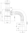 M422 - Ø32, without waste, flexible outlet pipe