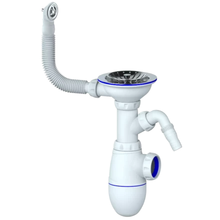 B431V, B431VP - round overflow, outlet for dishwasher