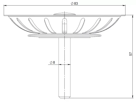 E100P - plastic garbage trap