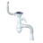 B436V, B436VP - round overflow, outlet for dishwasher