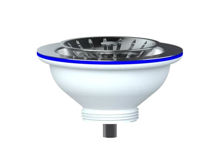 Е150, Е150Р - Sink outlet 3 1/2&quot; (Ø 40) with stainless steel cup