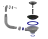 Е156, Е156Р - Sink outlet 3 1/2&quot; (Ø40) with round overflow