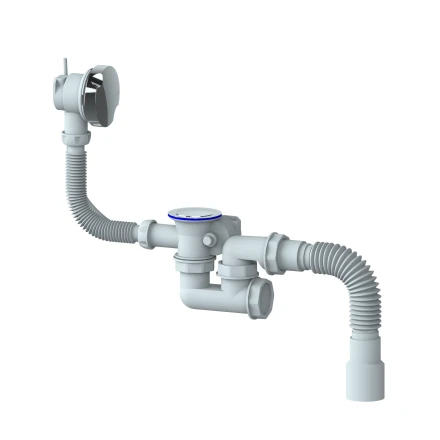 S102R - automatic siphon for bath with inspection