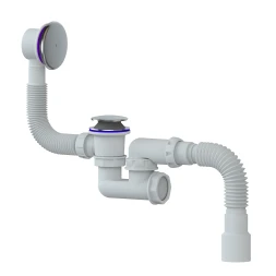 S122ER - easy-open system, automatic bath and shower waste and trap with inspection